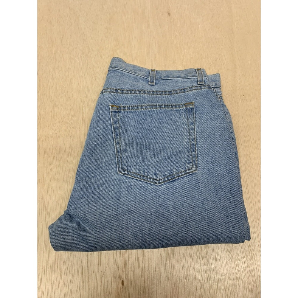 George Men's Regular Fit Straight‎ Leg Denim Blue Jeans Size 36x30